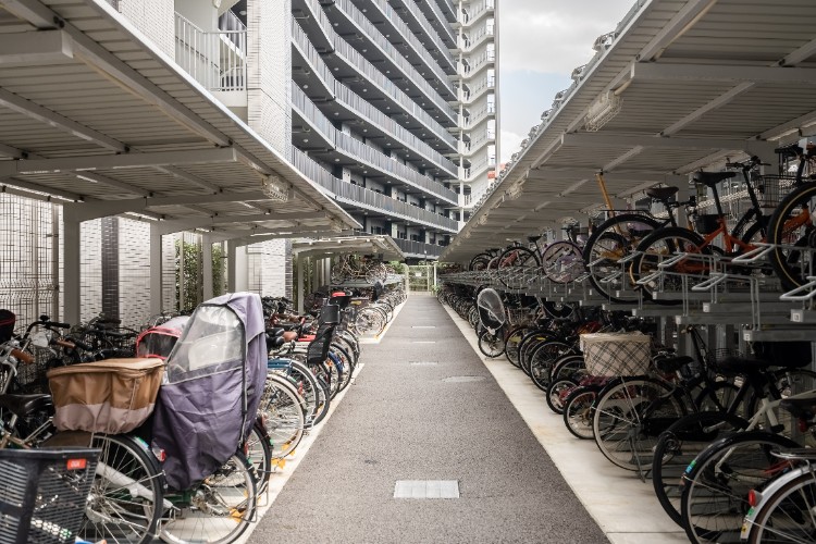 シティテラス神崎川駅前自転車置場画像