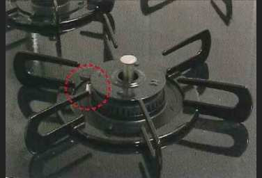 シティテラス神崎川駅前ガスコンロ立ち消え安全装置画像