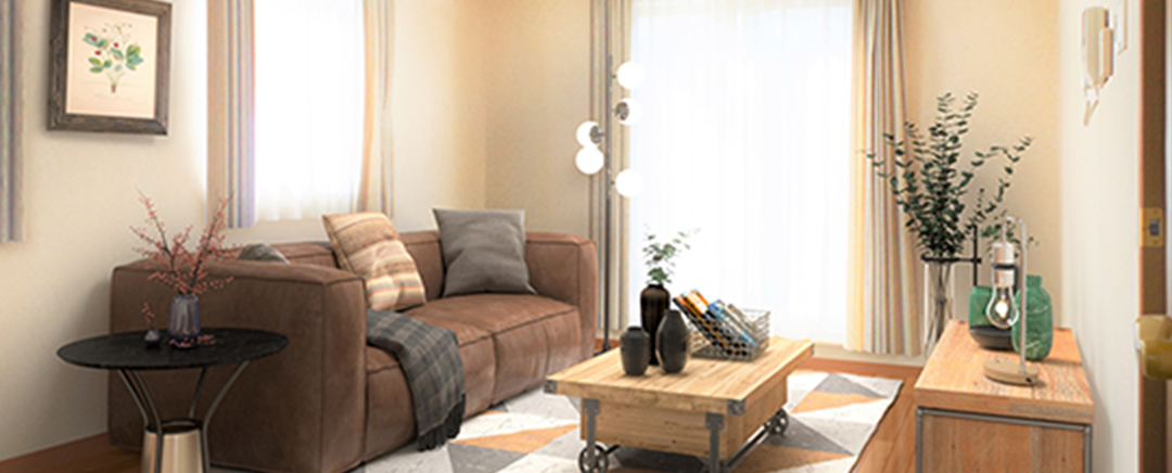 シティテラス神崎川駅前のバーチャルステージング